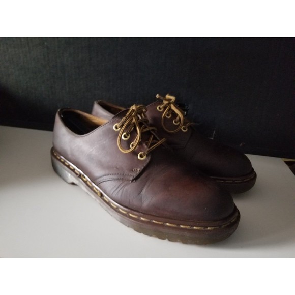 Vintage Doc Dr Martens 1561 Brown Oxford Shoes Made in England 10 CK A 08 main image 12